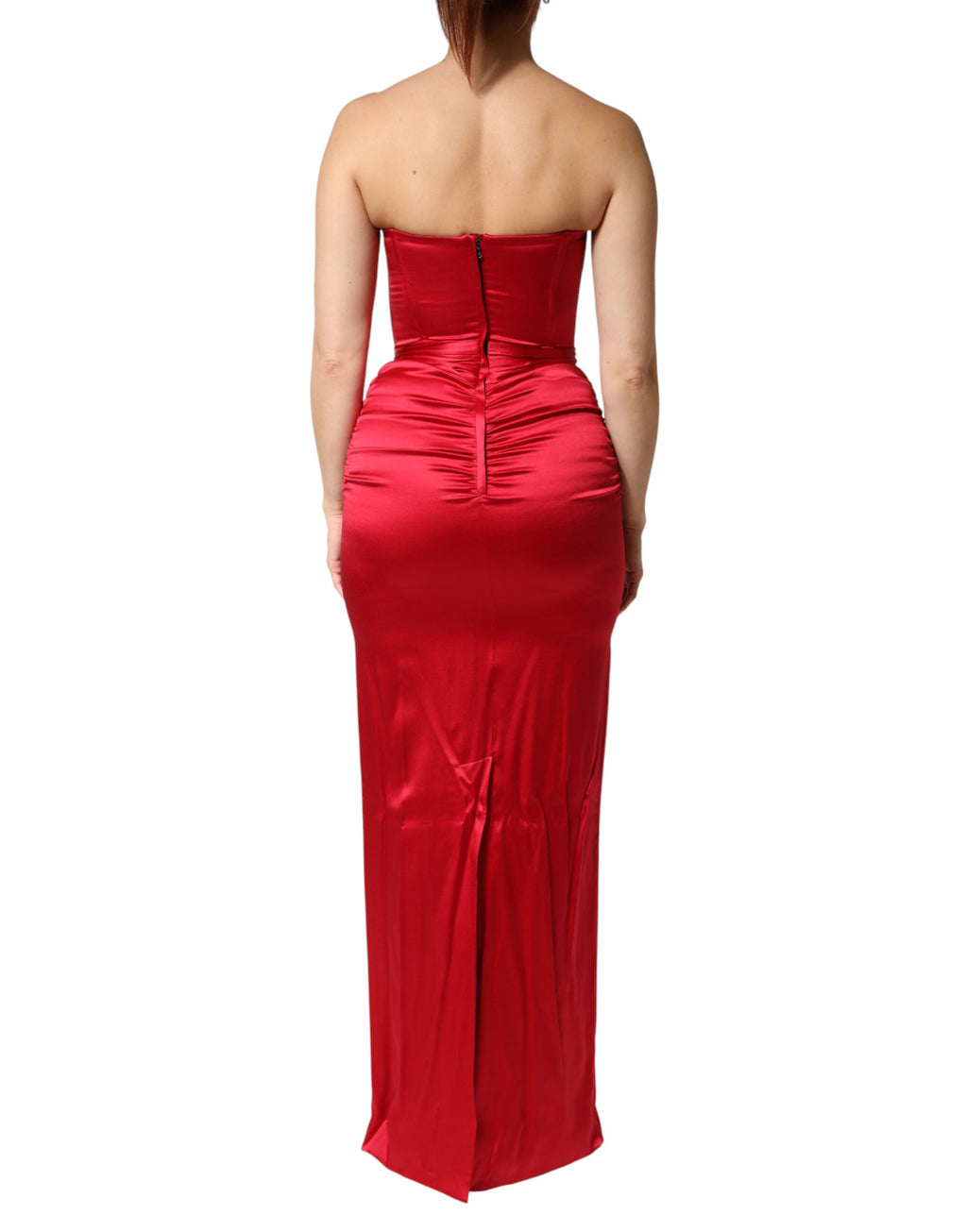 Dolce & Gabbana Red Long Dress for Women side view