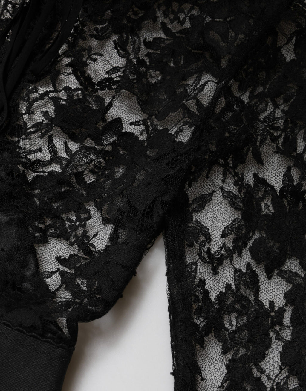 Robe Midi Fourreau en Coton et Dentelle Noire Dolce & Gabbana
