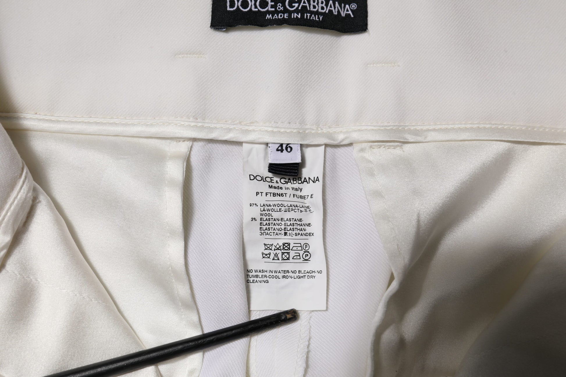 Dolce & Gabbana White Dress Pants for Women additional view