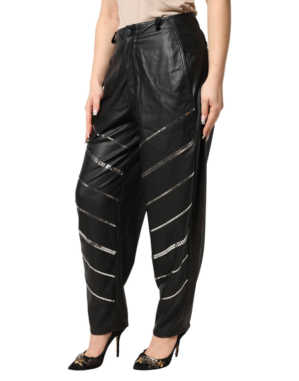Philosophy di Lorenzo Serafini Black Casual Pants for Women detail view