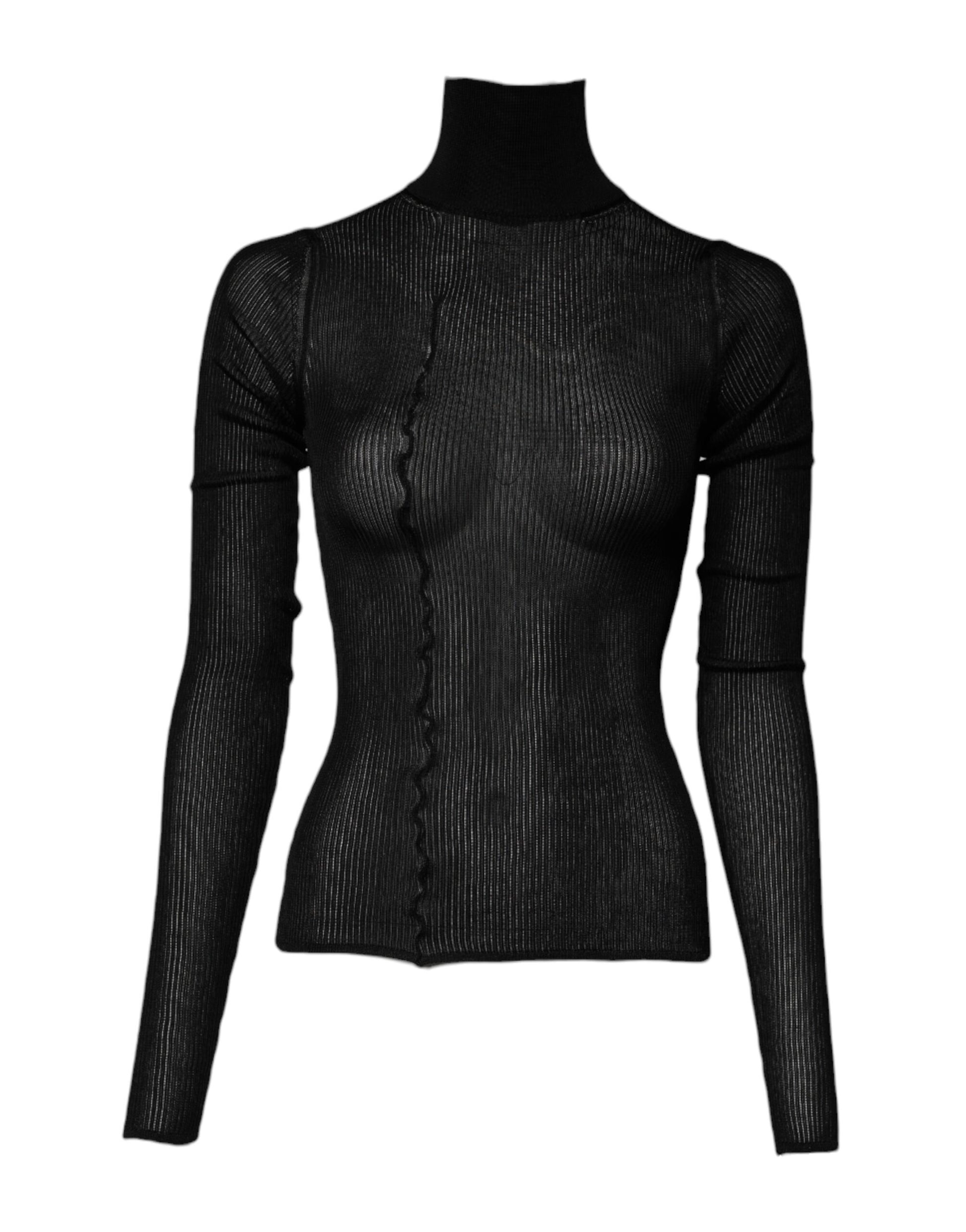 Dolce & Gabbana Black Long Sleeve T-Shirt for Women alternate view