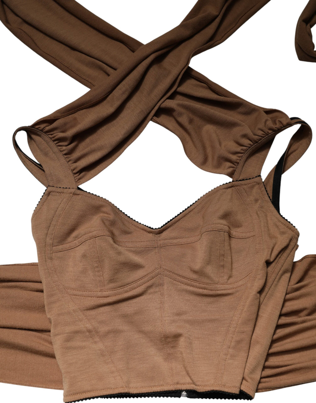 Dolce & Gabbana Brown Sleeveless T-Shirt for Women additional view