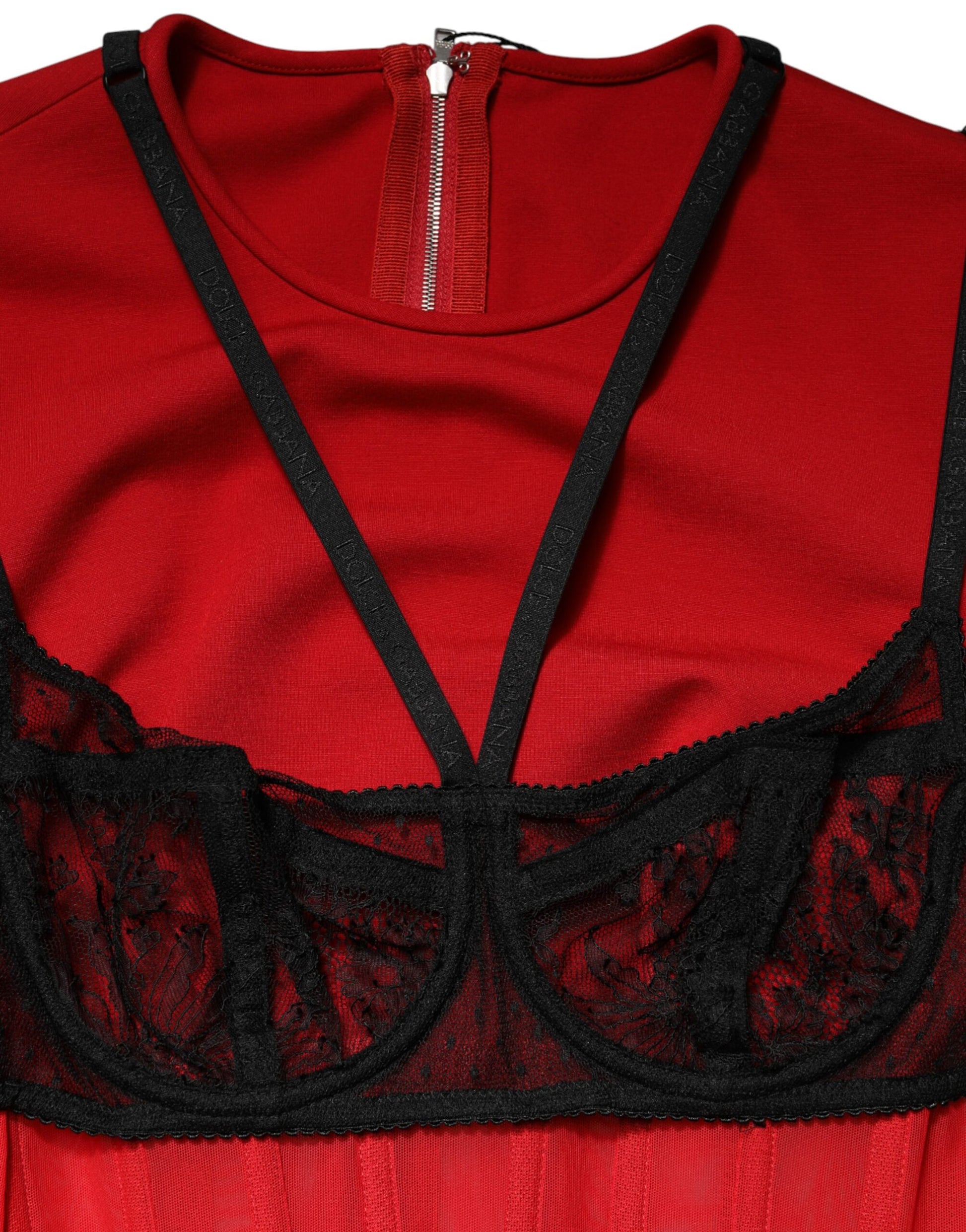 Dolce & Gabbana Red Long Sleeve T-Shirt for Women additional view