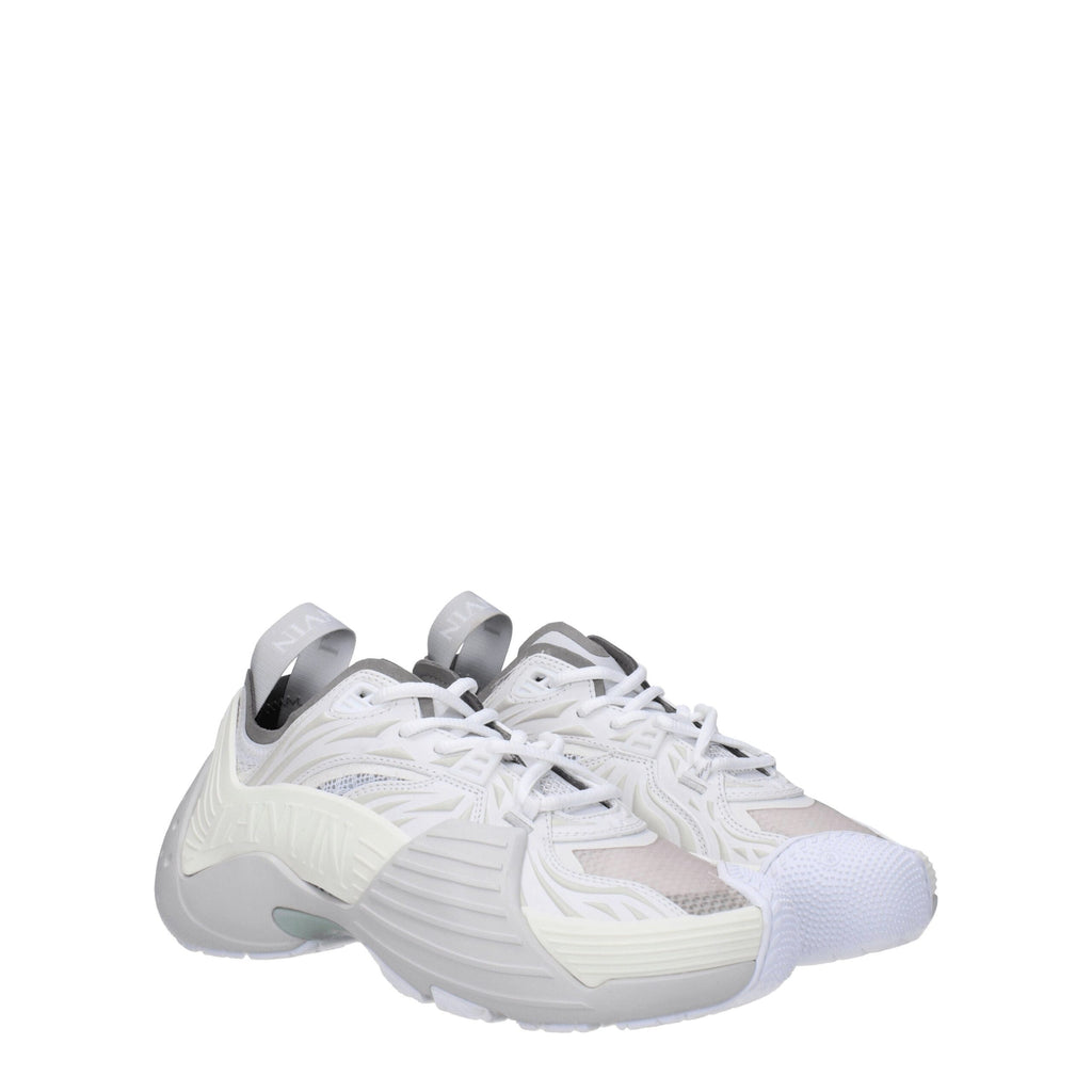 Lanvin White Leather Athletic Sneakers