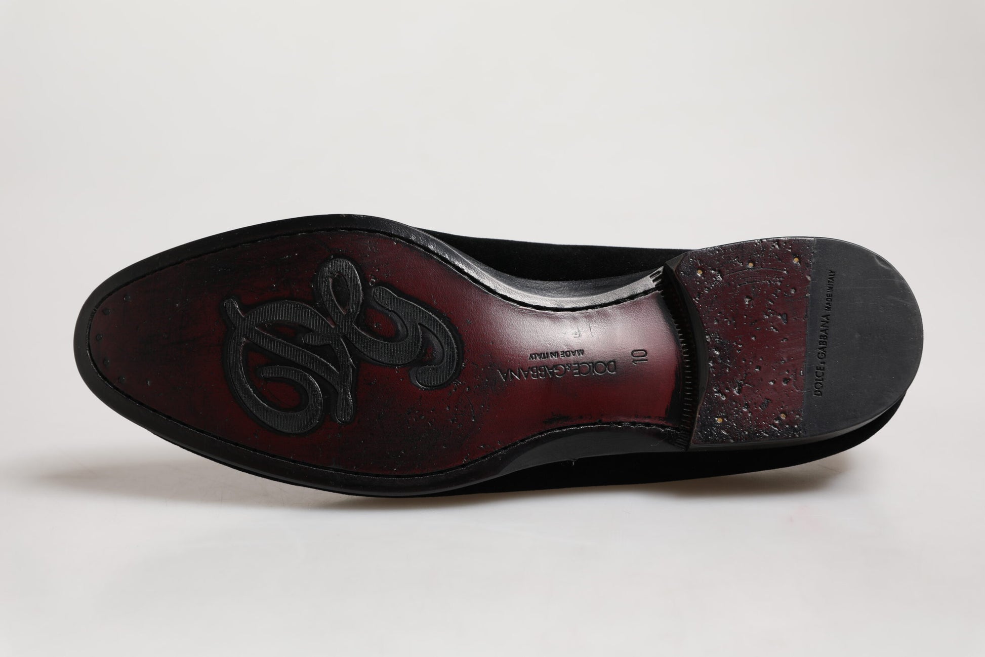 Dolce & Gabbana Black Slip On Loafers for Men additional view