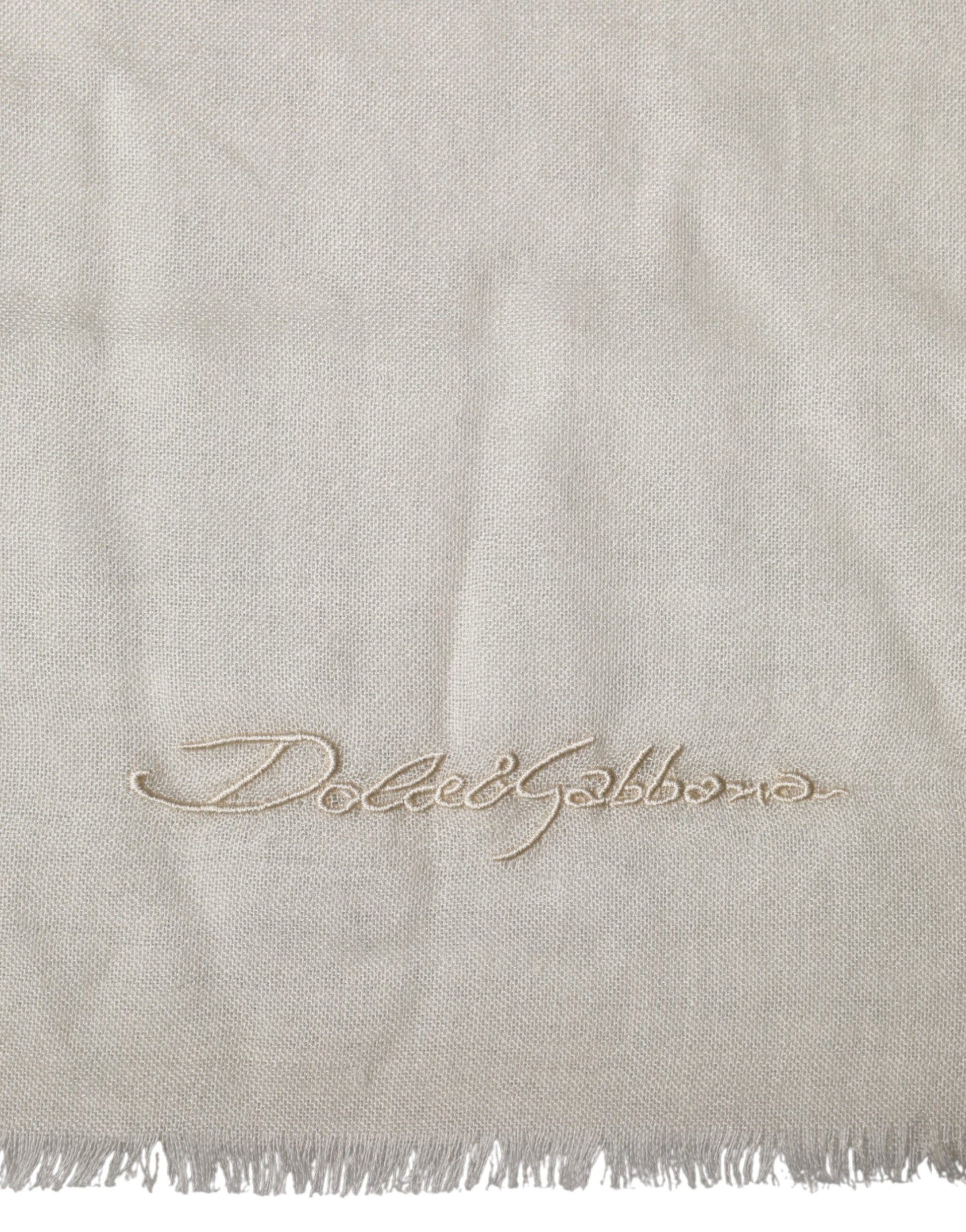 Dolce & Gabbana White Scarf for Men side view