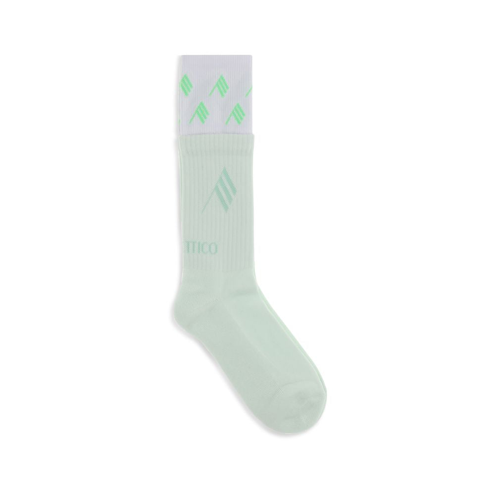 Les chaussettes The Attico bicolores en coton