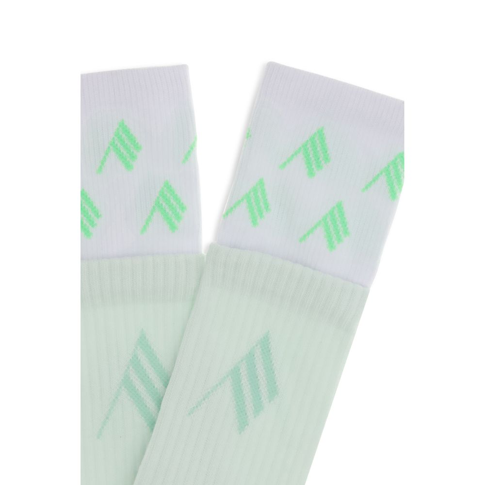 Les chaussettes The Attico bicolores en coton