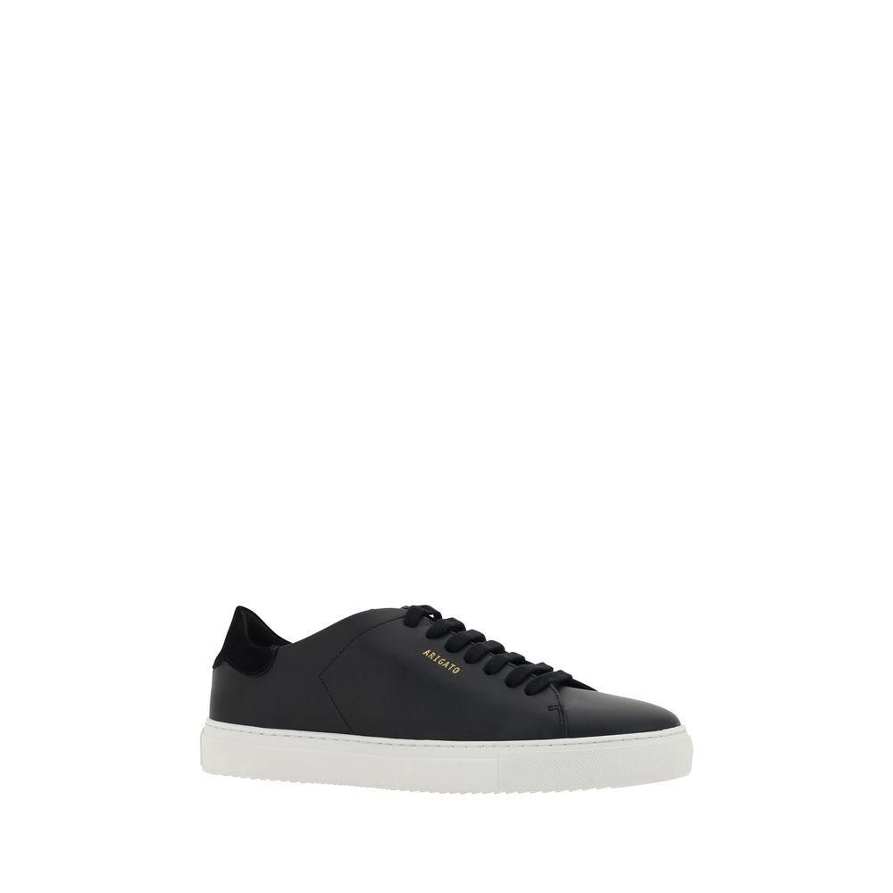 Baskets basses Axel Arigato en cuir de veau noir Bos Taurus