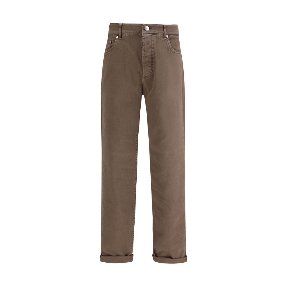 Brunello Cucinelli Brown Jeans for Men