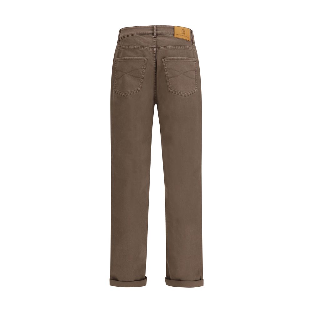 Brunello Cucinelli Brown Jeans for Men alternate view