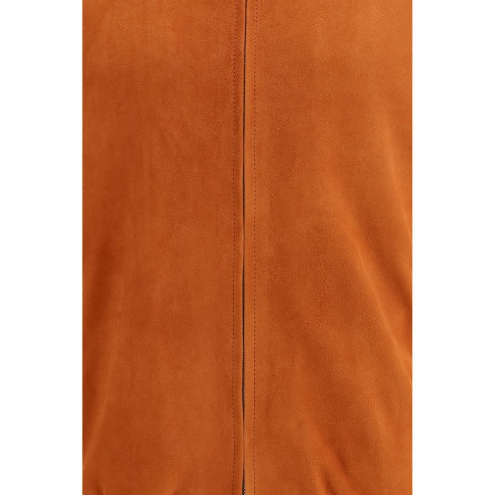 Brunello Cucinelli Multicolor Leather Jackets for Men detail view