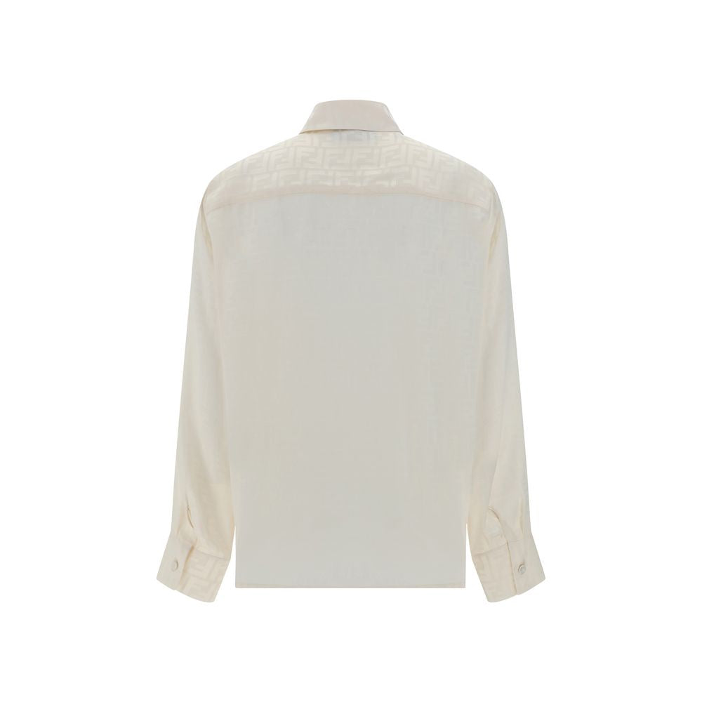 Fendi White Silk Shirt