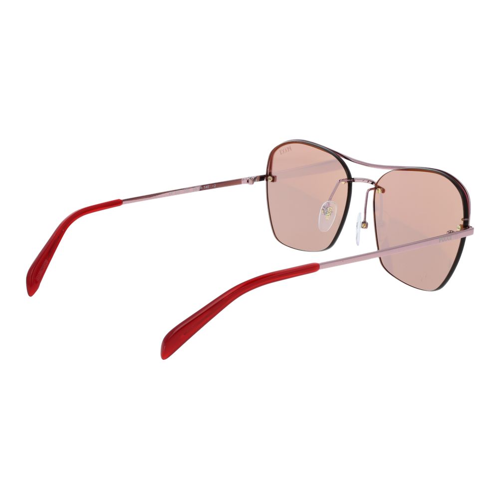 Emilio Pucci Gold Sunglasses for Women detail view