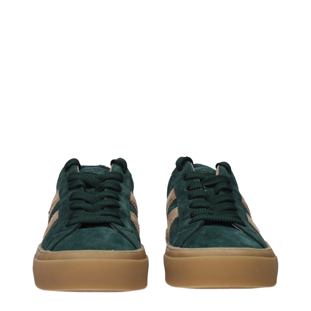 Moncler Green Leather Sneakers