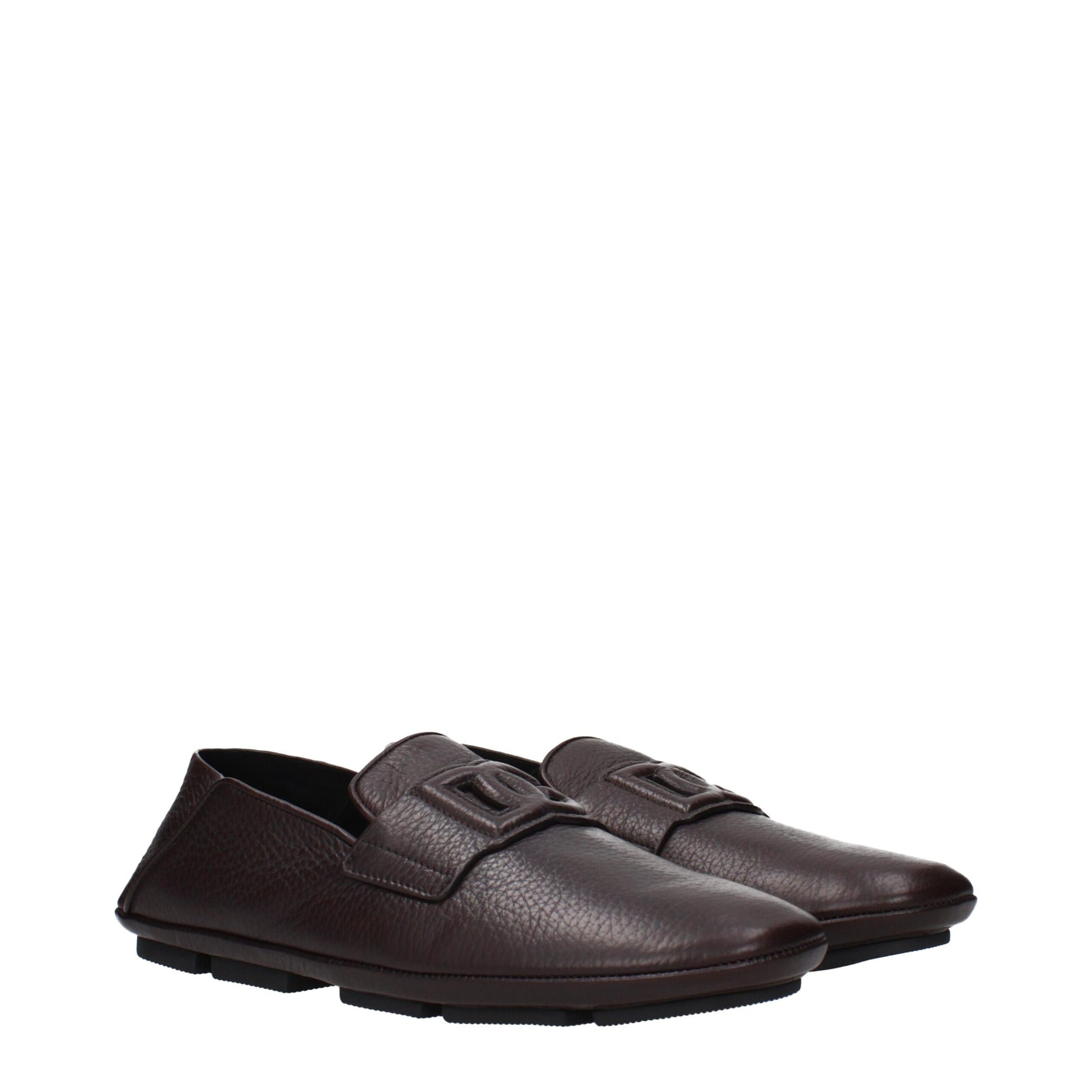 Dolce & Gabbana Brown Slip On Loafers for Men alternate view