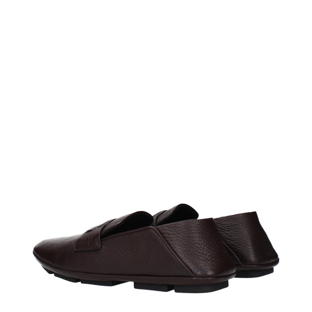 Dolce & Gabbana Brown Slip On Loafers for Men side view