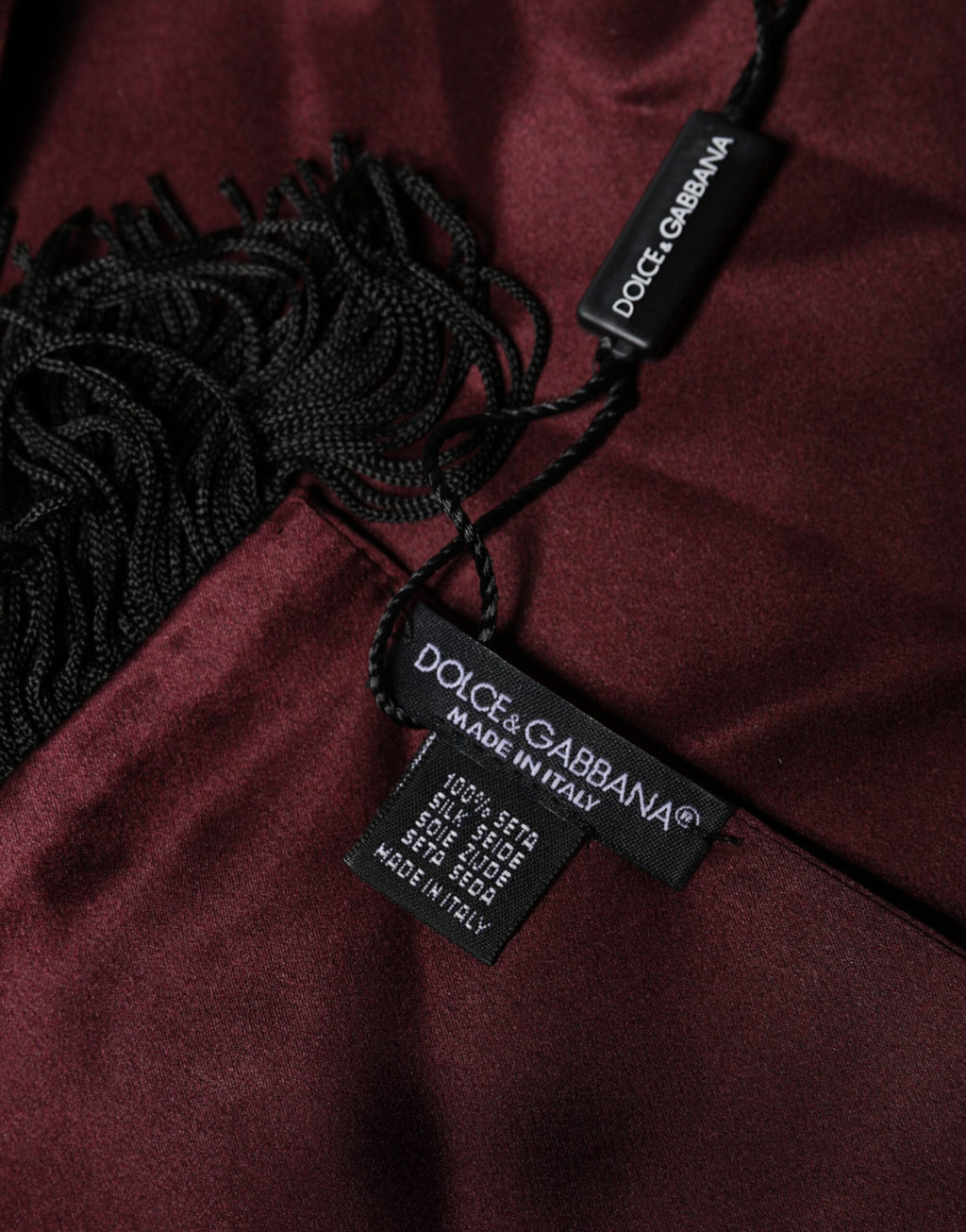 Dolce & Gabbana Red Scarf for Men side view