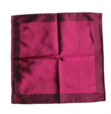 Étole carrée en soie et dentelle Dolce & Gabbana de couleur marron