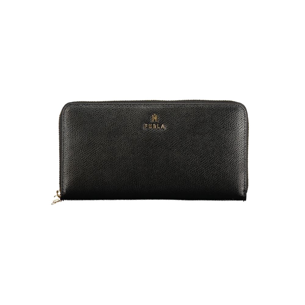 Portefeuille femme en cuir Furla Nero