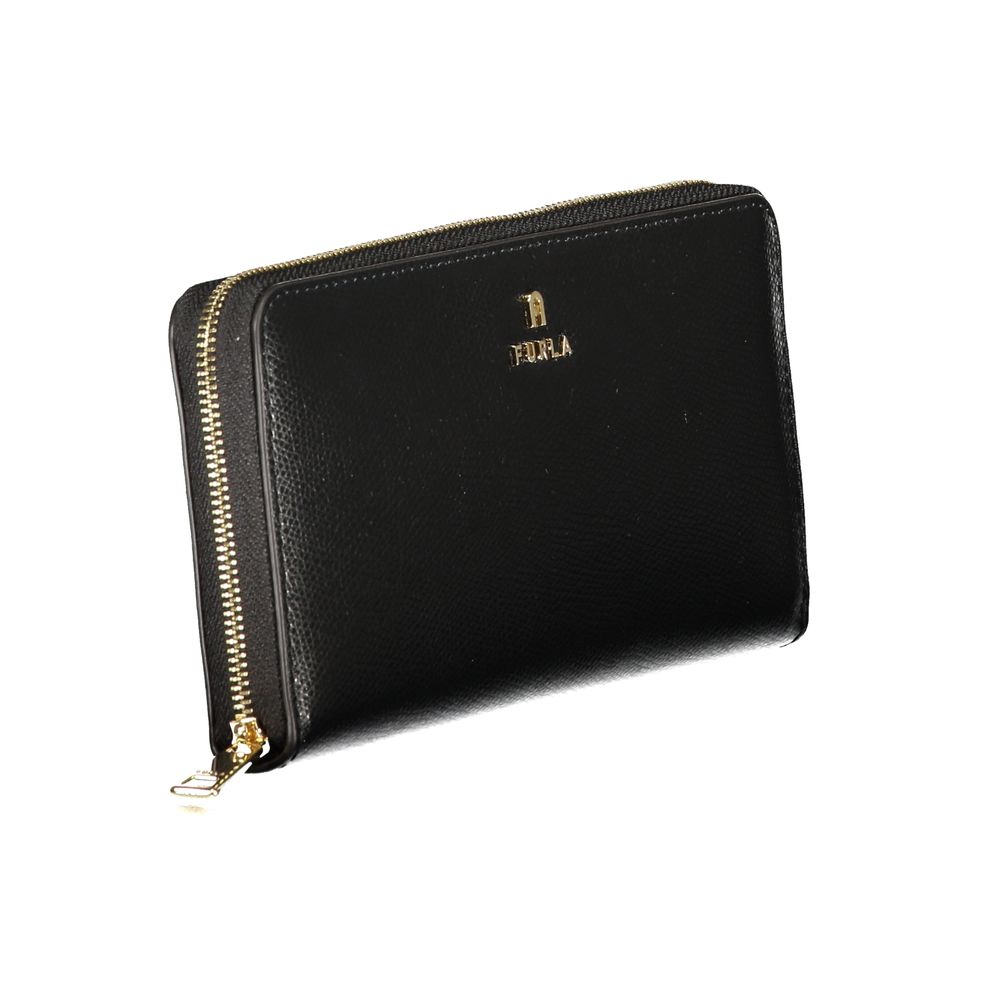 Portefeuille femme en cuir Furla Nero
