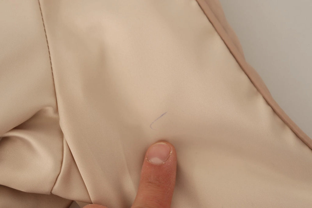 Twinset Bomber Full Zip Beige Long Sleeves Polyester Jacket