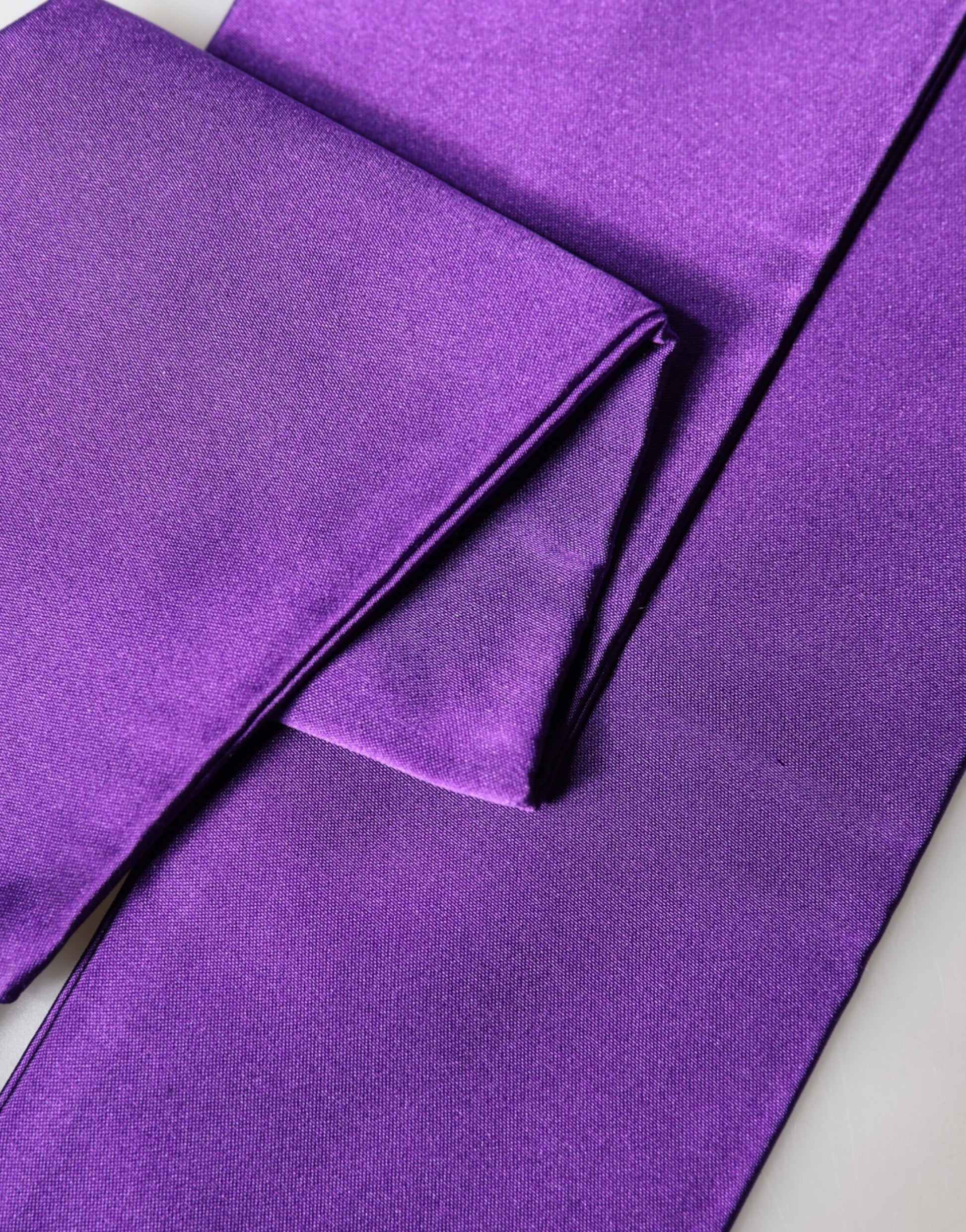 Dolce & Gabbana Purple Scarf for Men side view