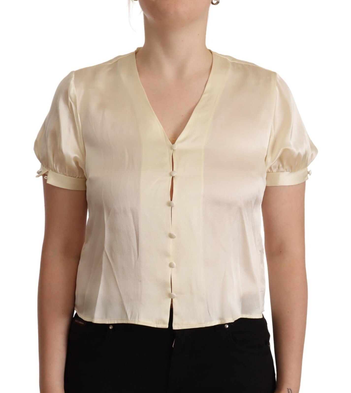 L'Autre Chose White Blouse for Women alternate view