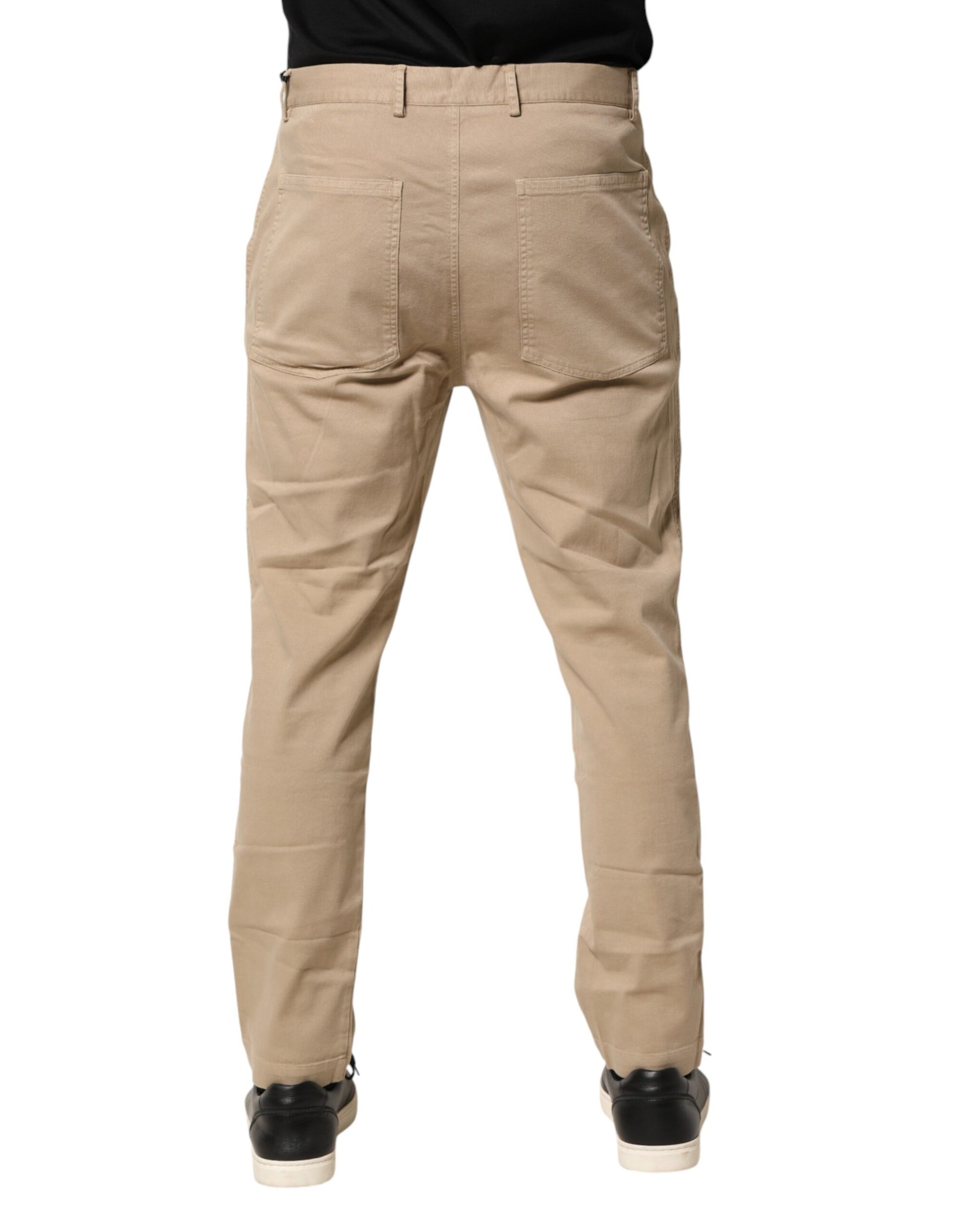 Daniele Alessandrini Beige Casual Pants for Men side view