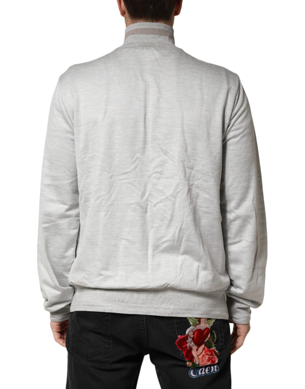 Dolce & Gabbana Grey Cardigan for Men side view