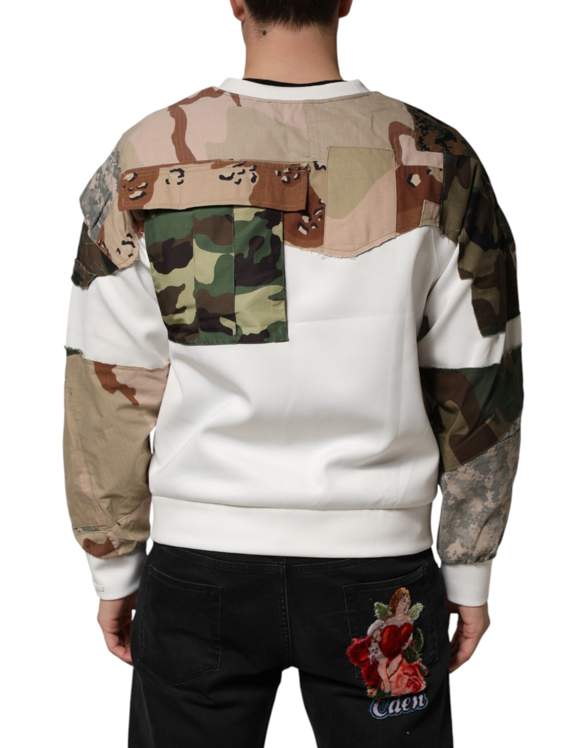 Dolce & Gabbana Multicolor Camouflage Sweatshirt Sweater