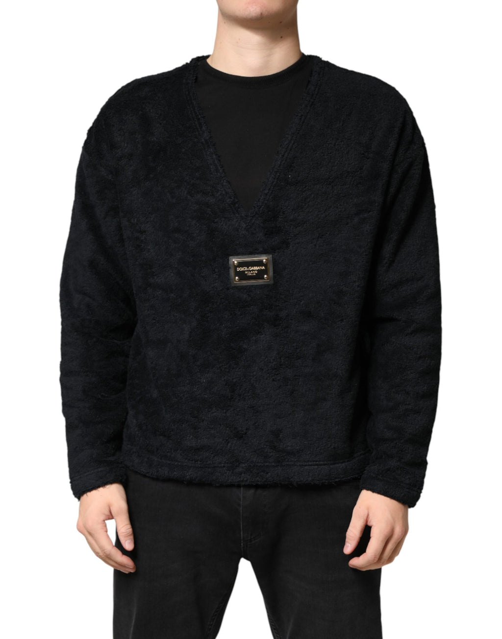 Dolce & Gabbana Black Long Sleeve T-Shirt for Men alternate view