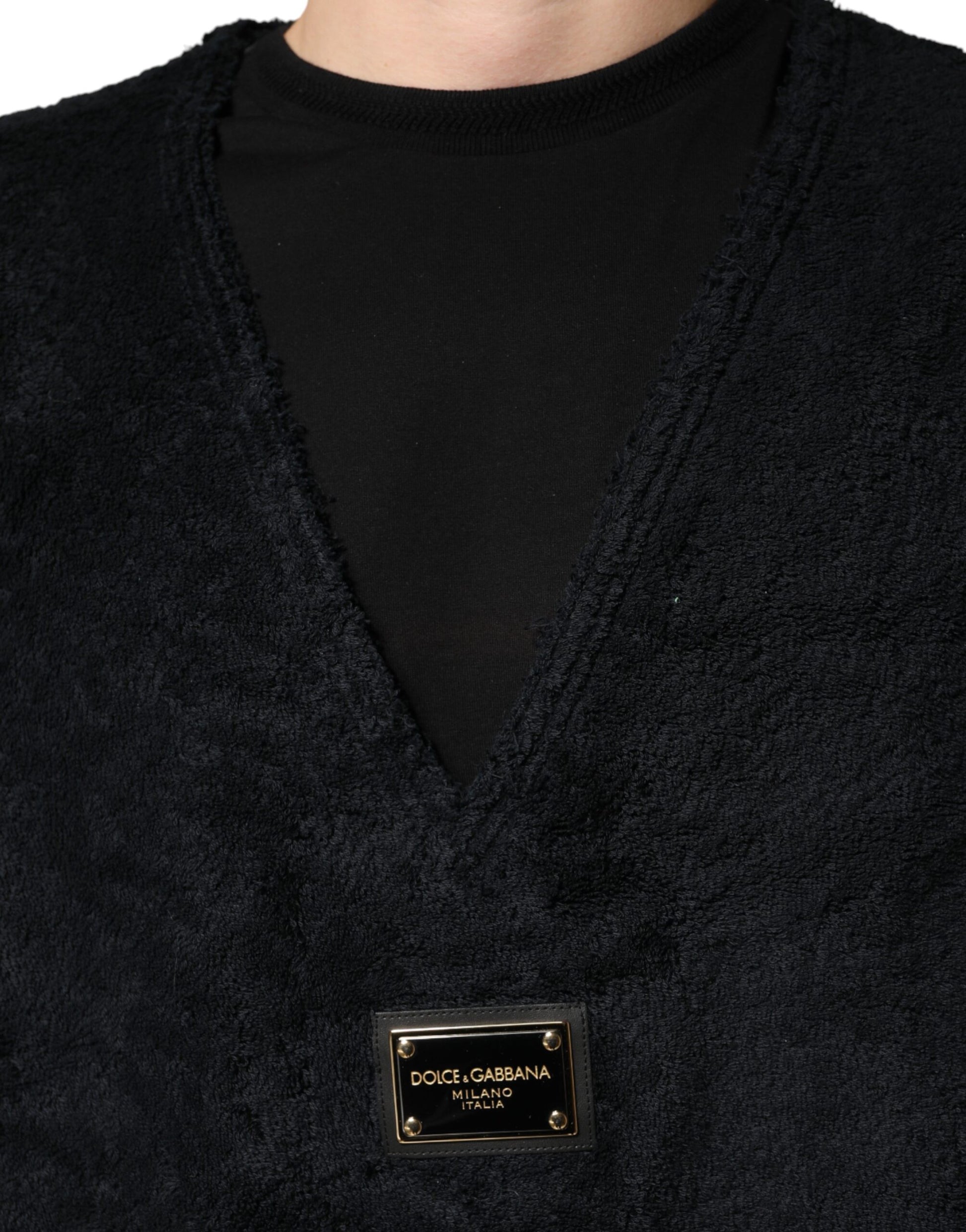 Dolce & Gabbana Black Long Sleeve T-Shirt for Men additional view