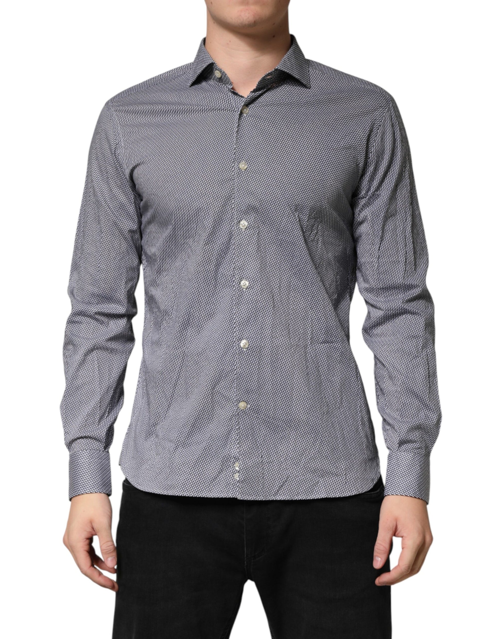 Domenico Tagliente Grey Dress Shirt for Men
