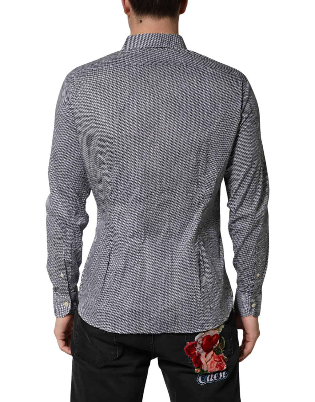 Domenico Tagliente Grey Dress Shirt for Men detail view