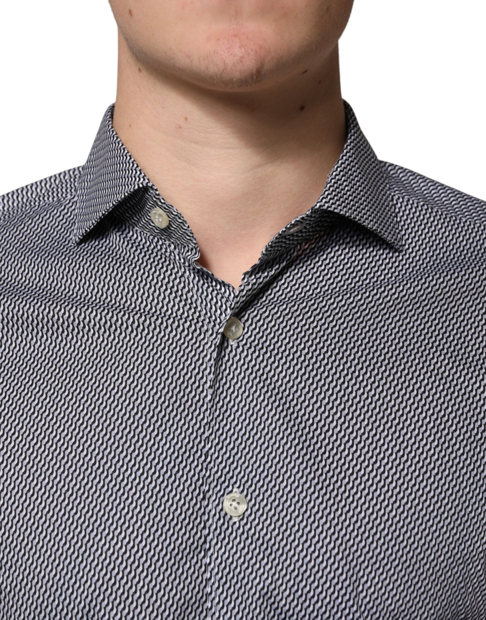 Domenico Tagliente Grey Dress Shirt for Men side view