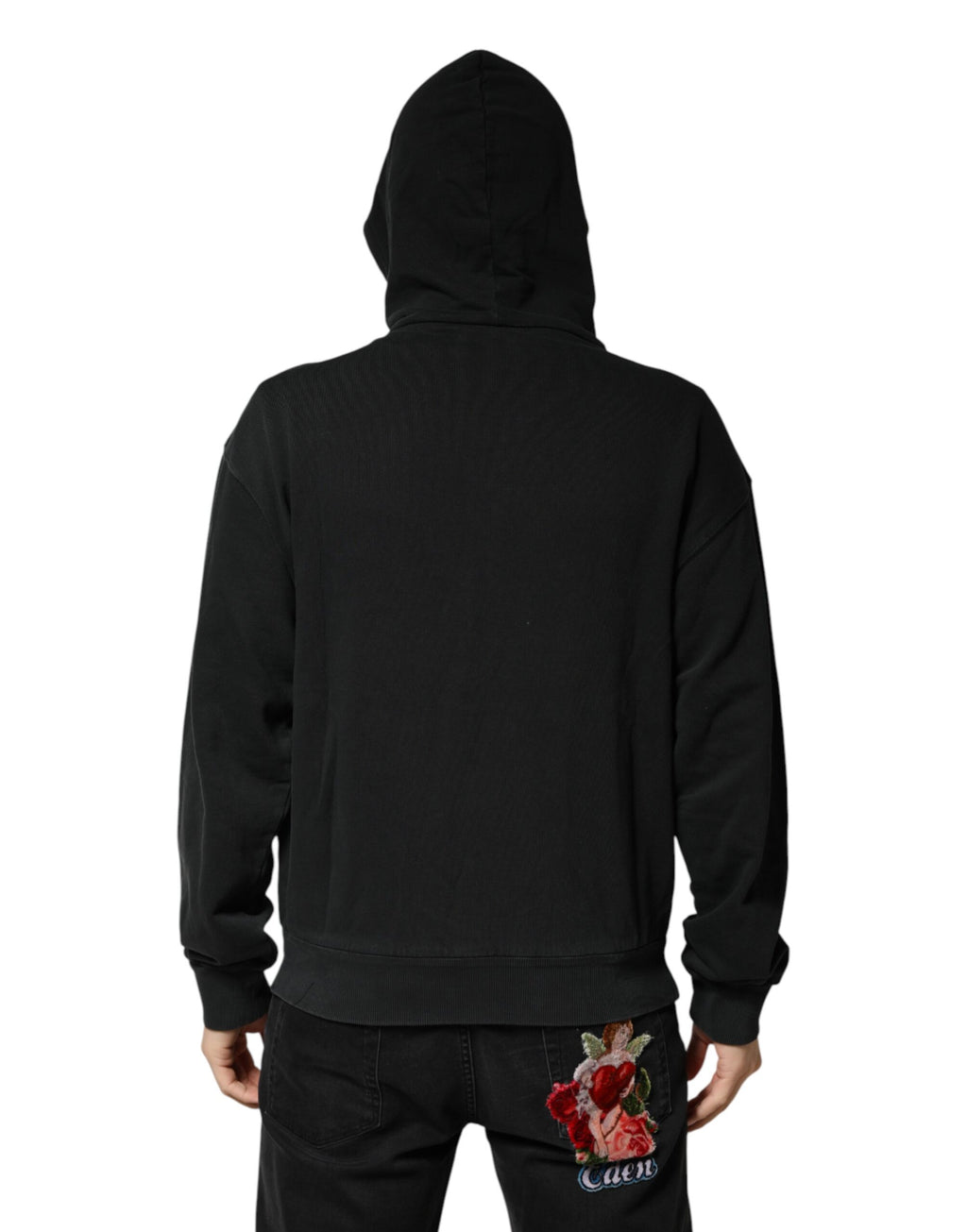 Dolce & Gabbana Black Hoodie for Men side view