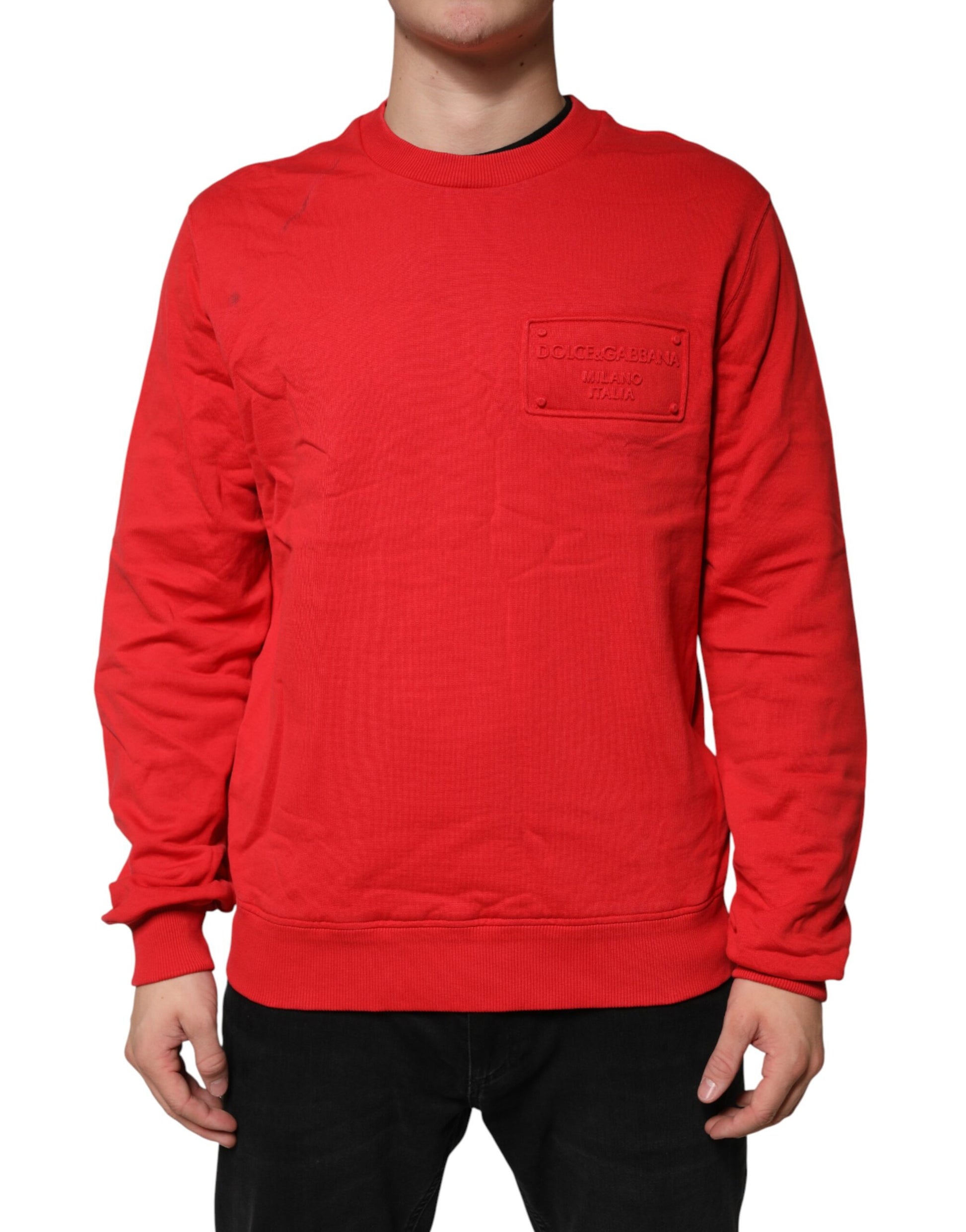 Dolce & Gabbana Red Long Sleeve T-Shirt for Men alternate view