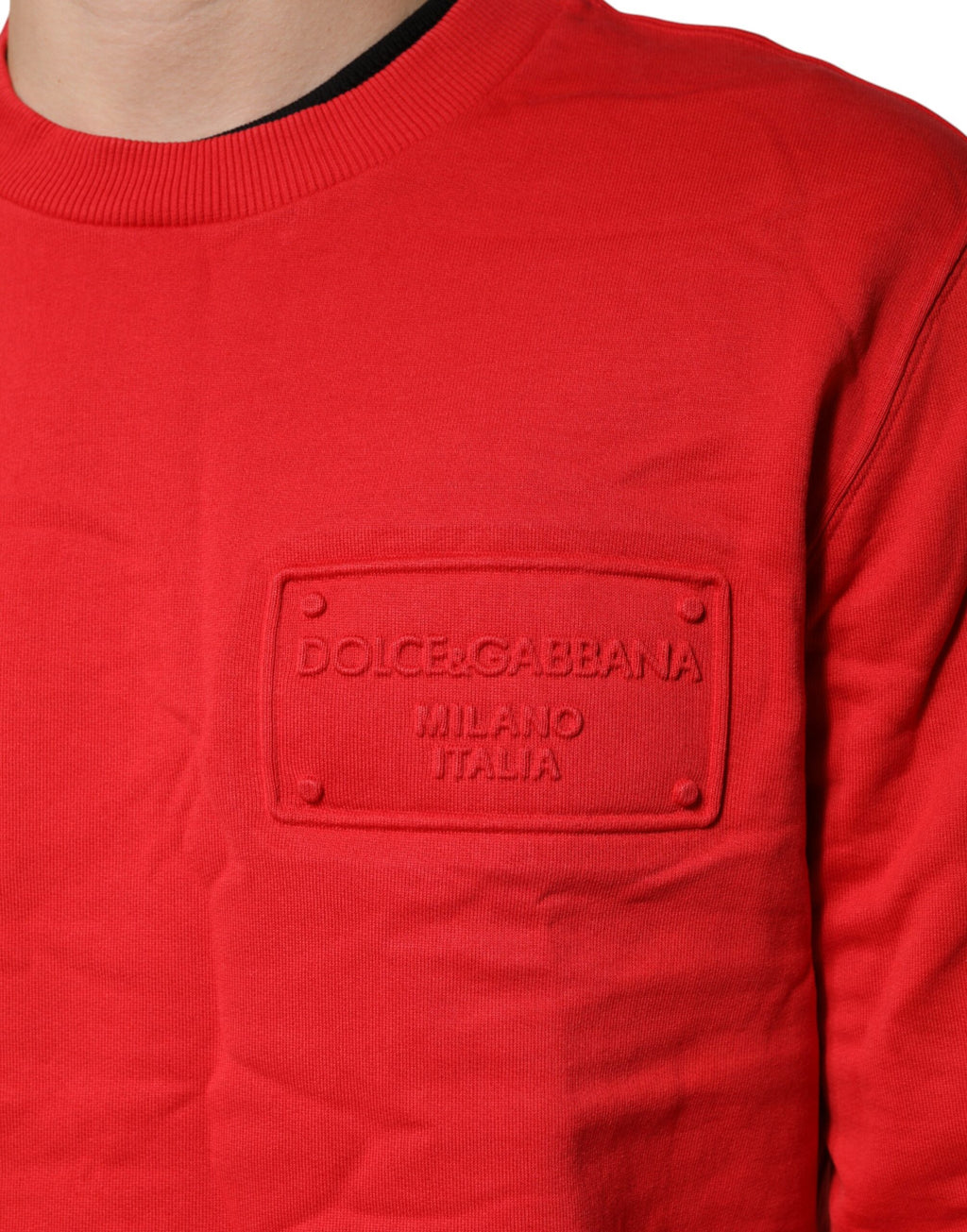 Dolce & Gabbana Red Long Sleeve T-Shirt for Men additional view