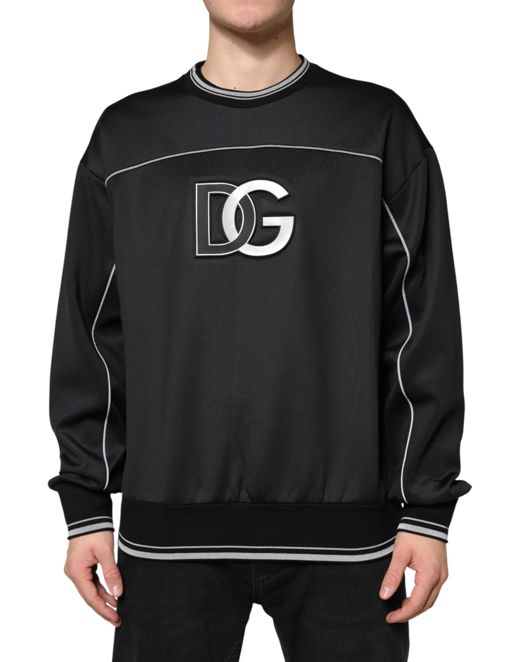 Dolce & Gabbana Black Long Sleeve T-Shirt for Men