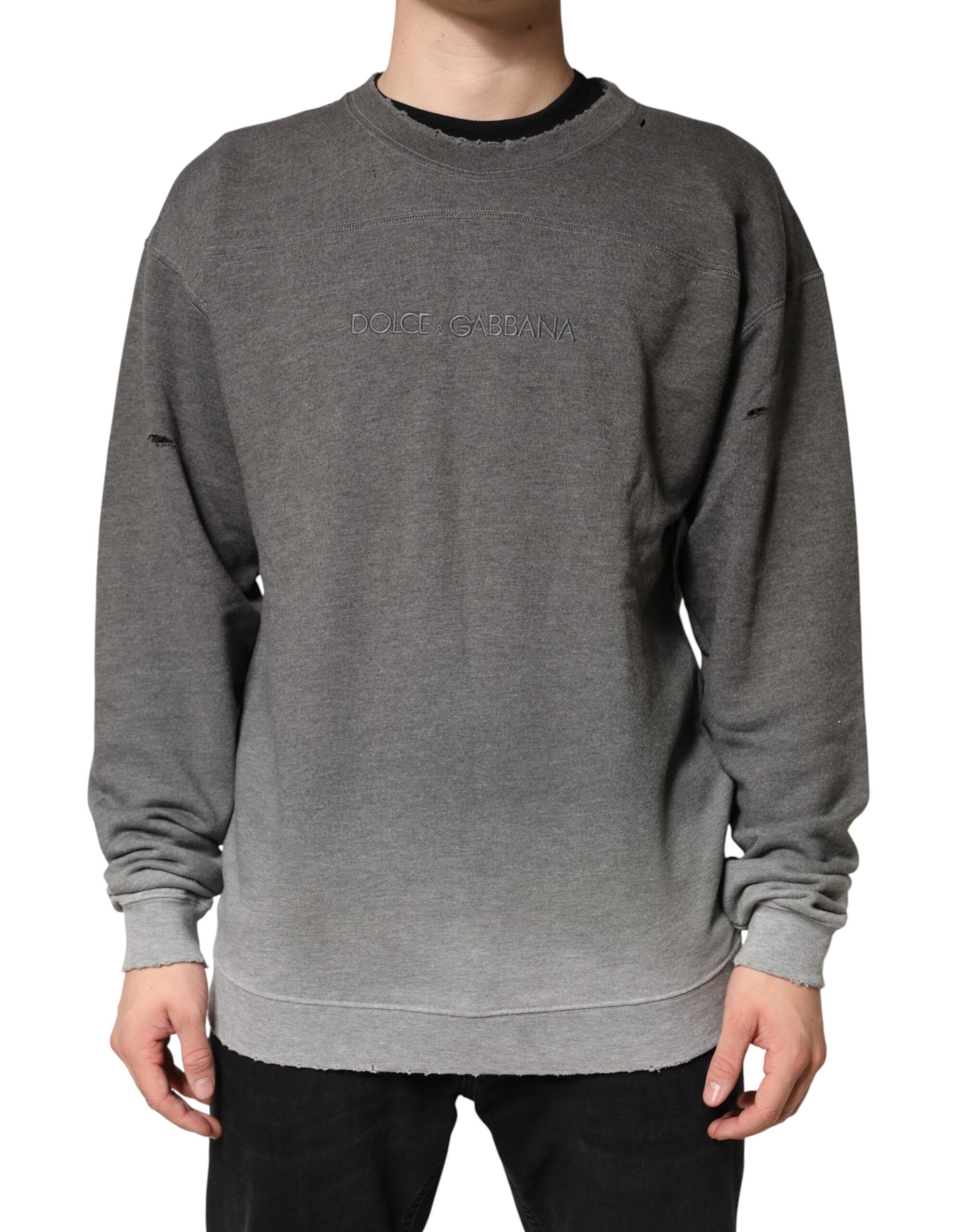 Dolce & Gabbana Grey Long Sleeve T-Shirt for Men alternate view