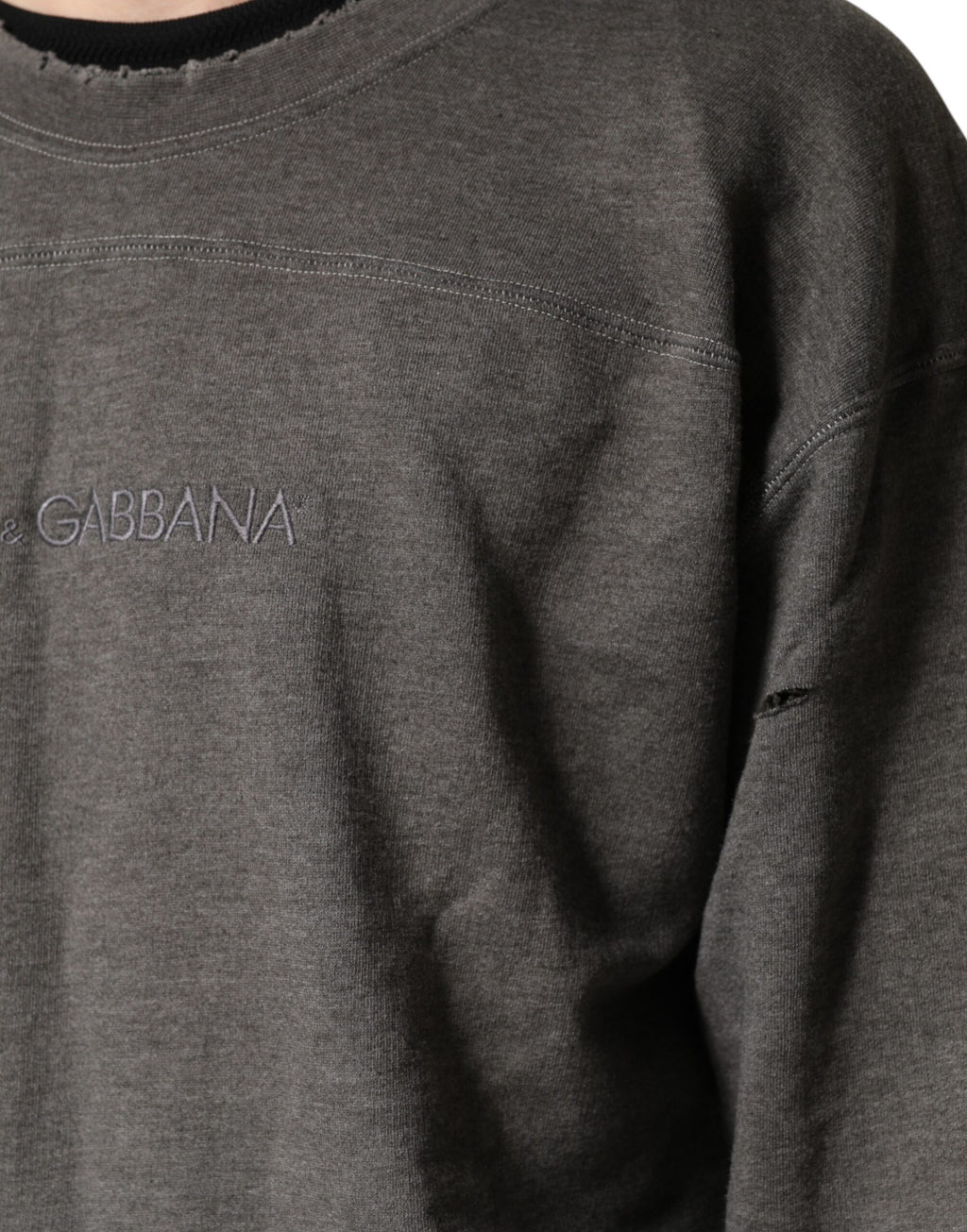 Dolce & Gabbana Grey Long Sleeve T-Shirt for Men additional view