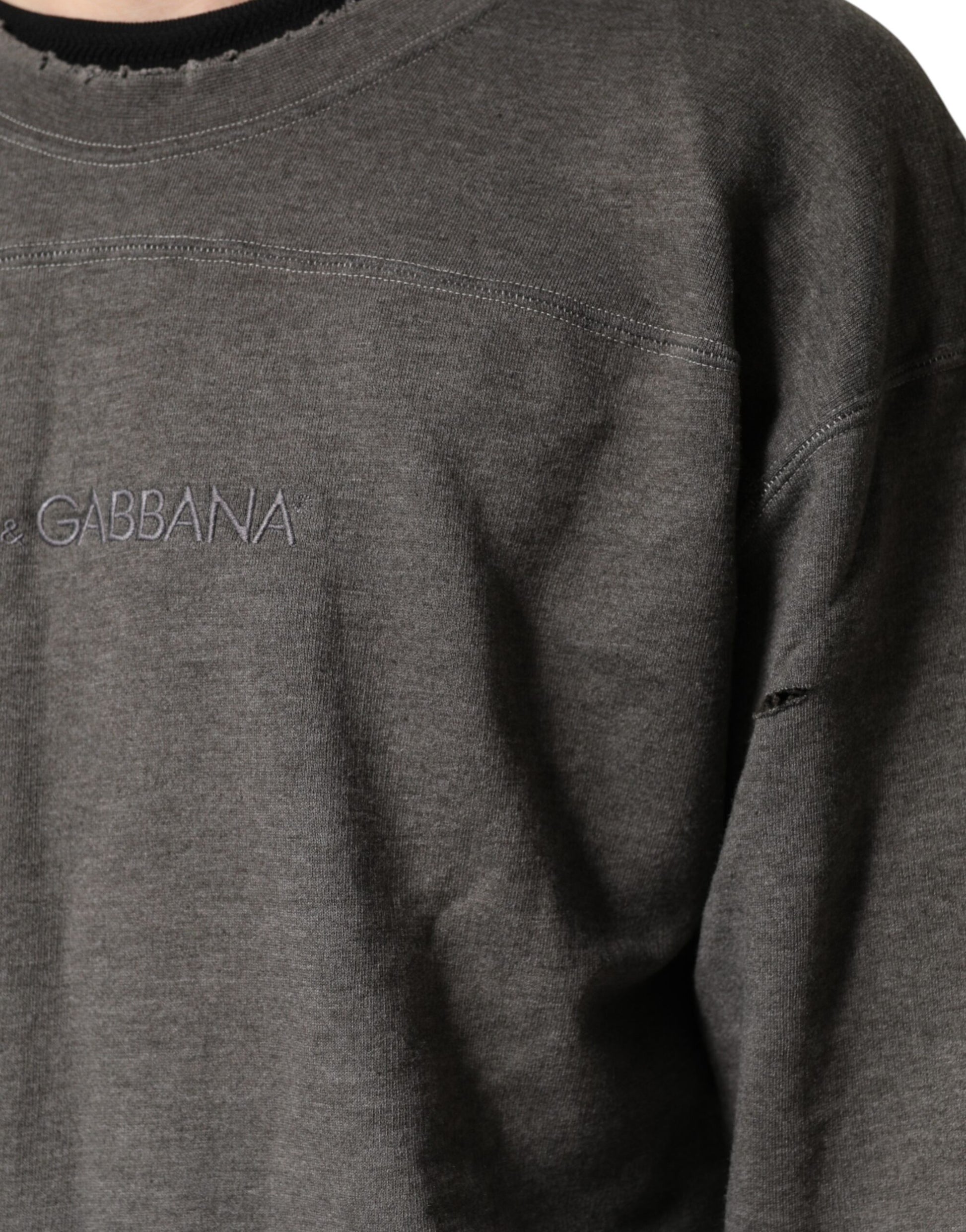 Dolce & Gabbana Grey Long Sleeve T-Shirt for Men additional view