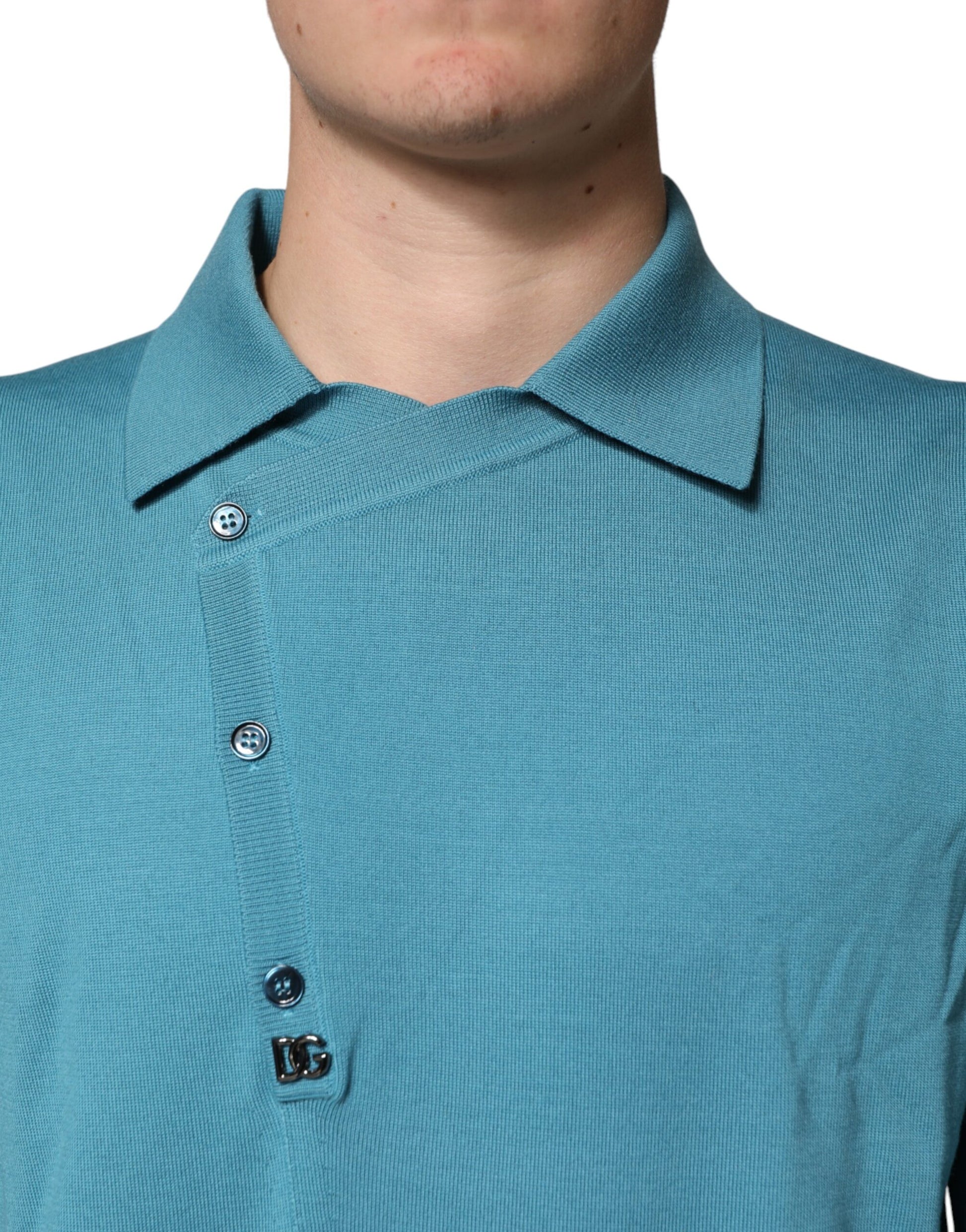 Dolce & Gabbana Blue Long Sleeve T-Shirt for Men additional view