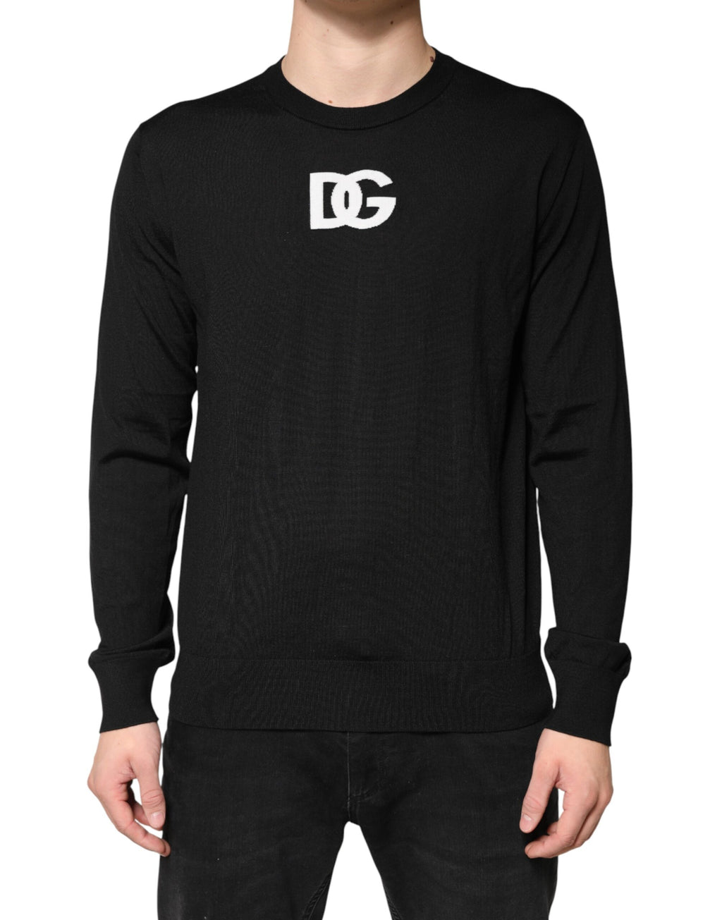 Dolce & Gabbana Black Long Sleeve T-Shirt for Men