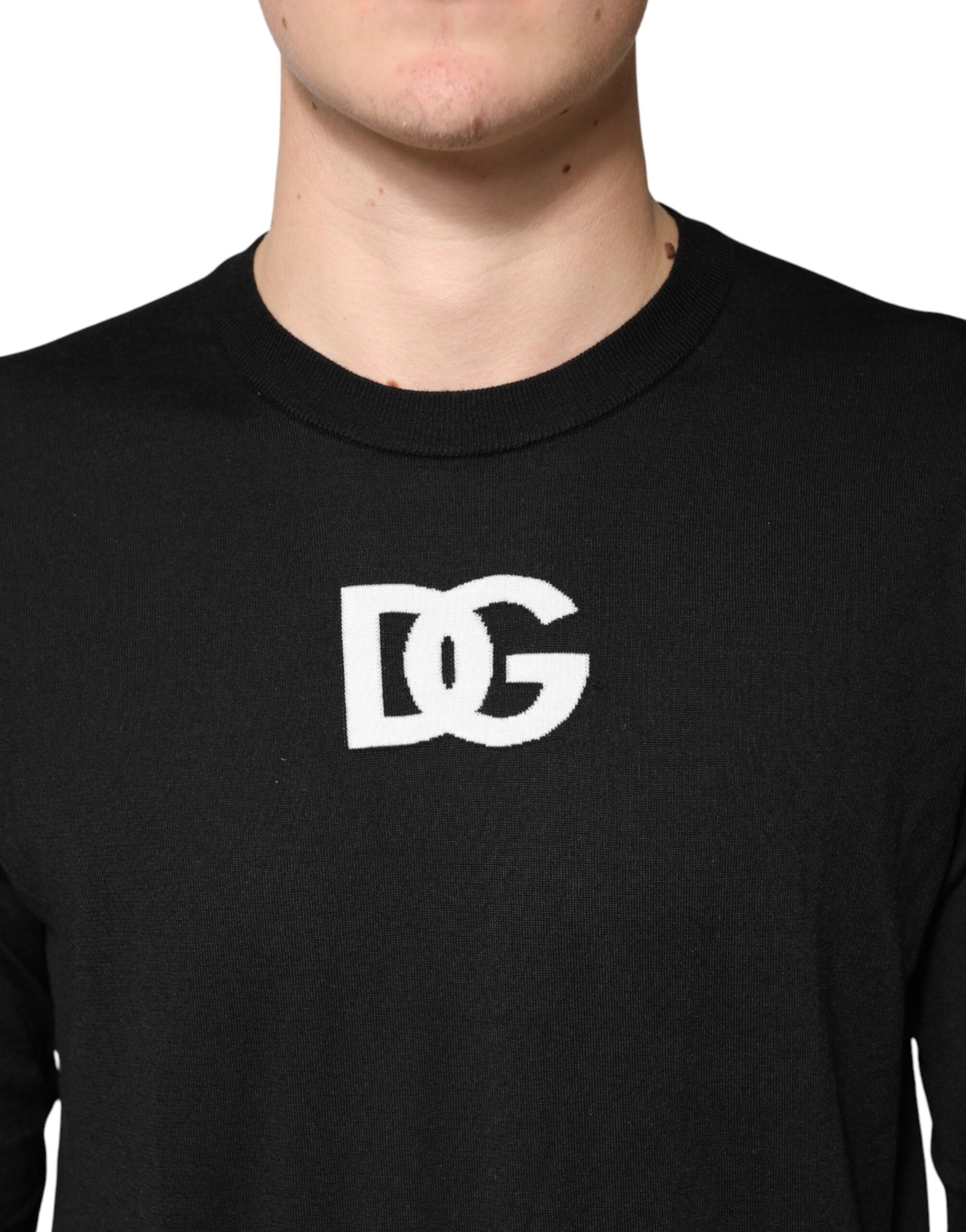Dolce & Gabbana Black Long Sleeve T-Shirt for Men additional view