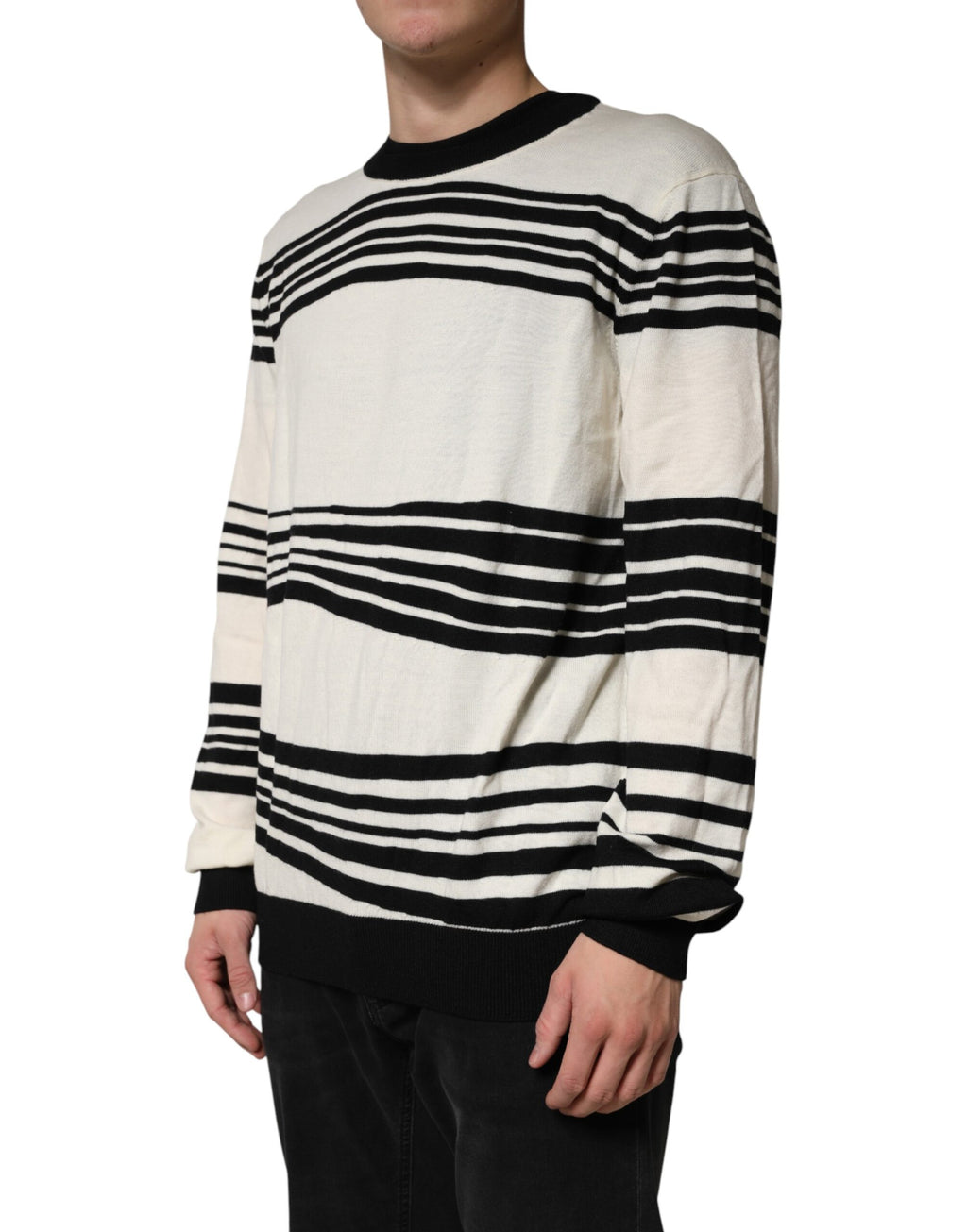 Dolce & Gabbana Black Long Sleeve T-Shirt for Men detail view