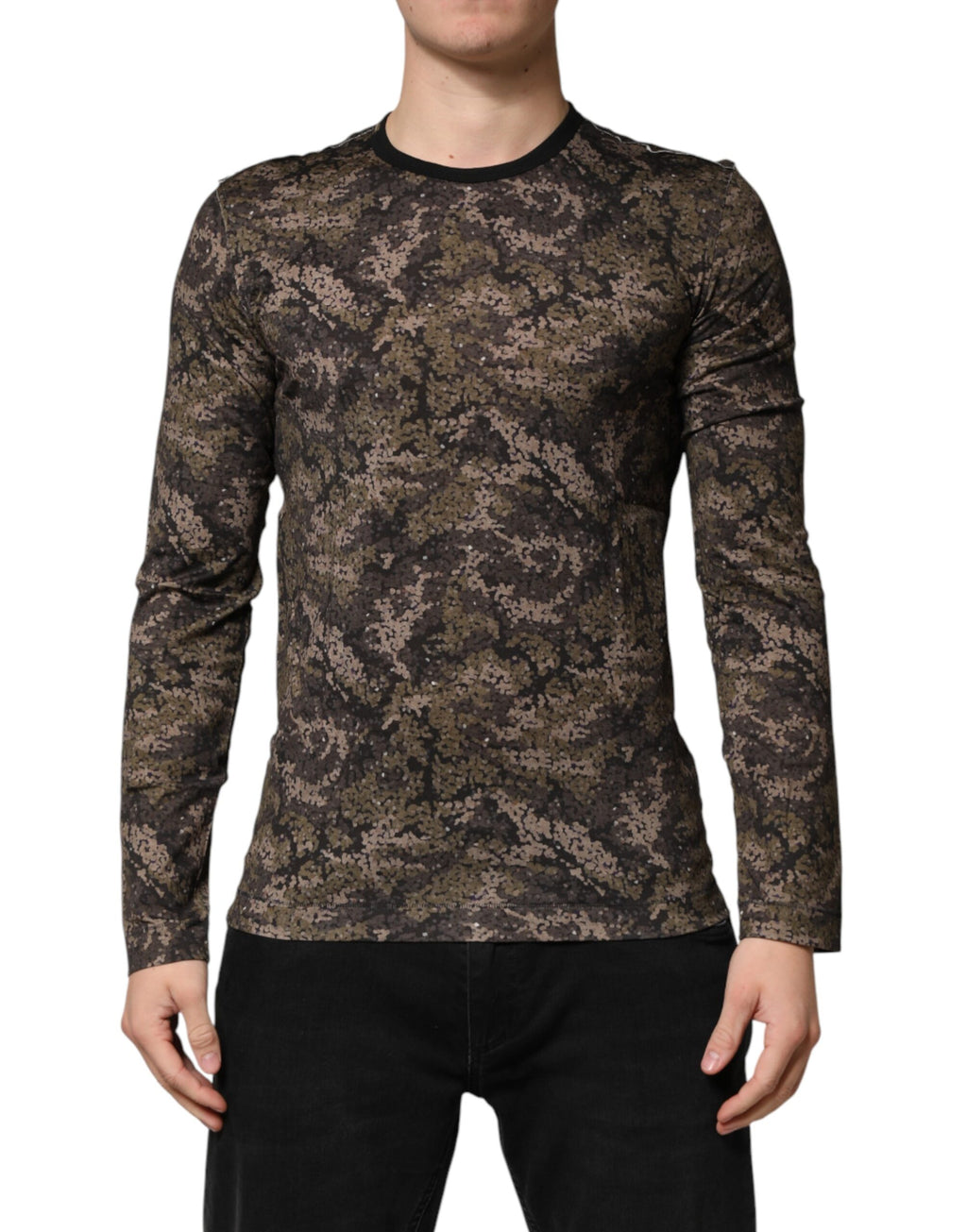 Dolce & Gabbana Multicolor Long Sleeve T-Shirt for Men alternate view