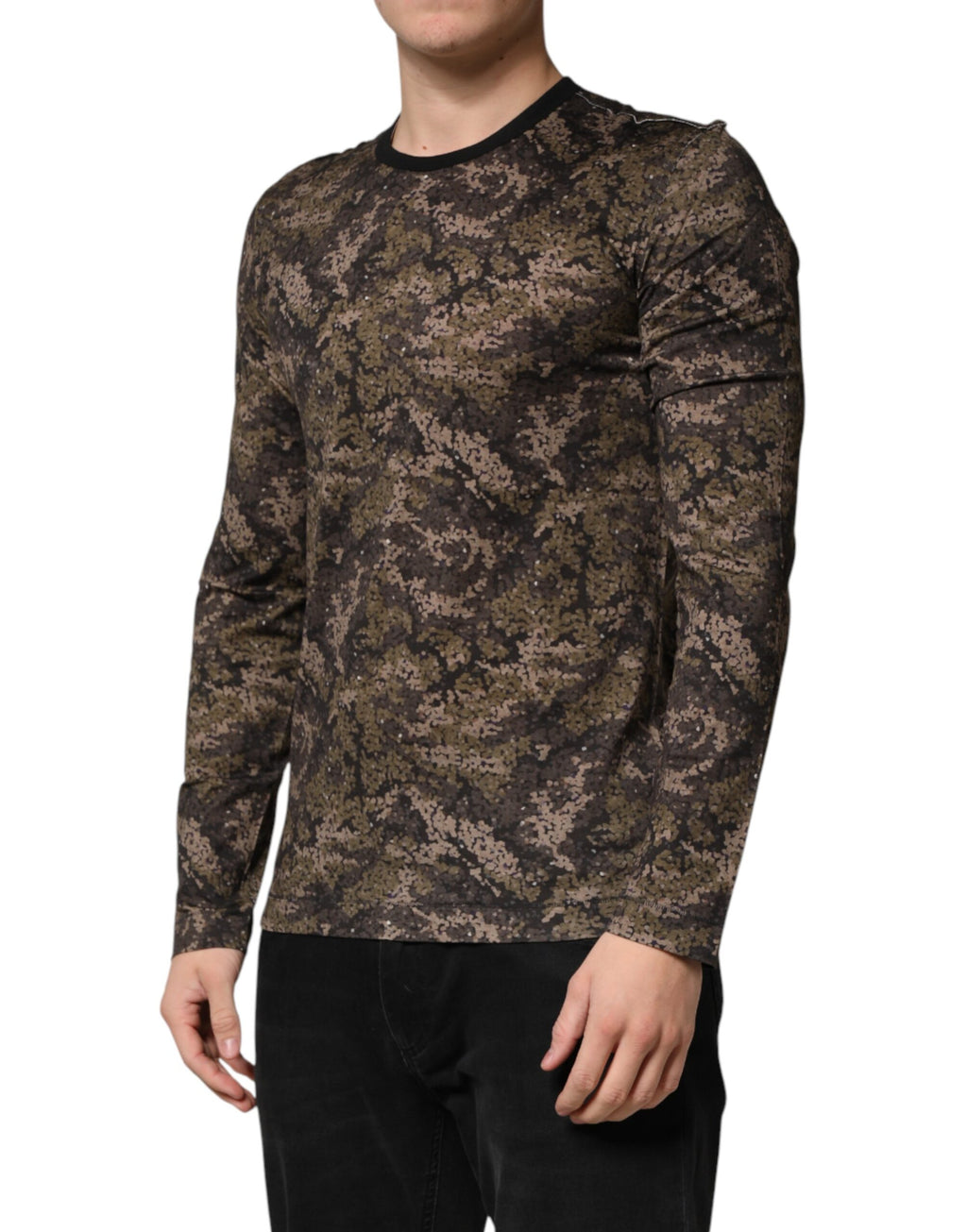 Dolce & Gabbana Multicolor Long Sleeve T-Shirt for Men detail view