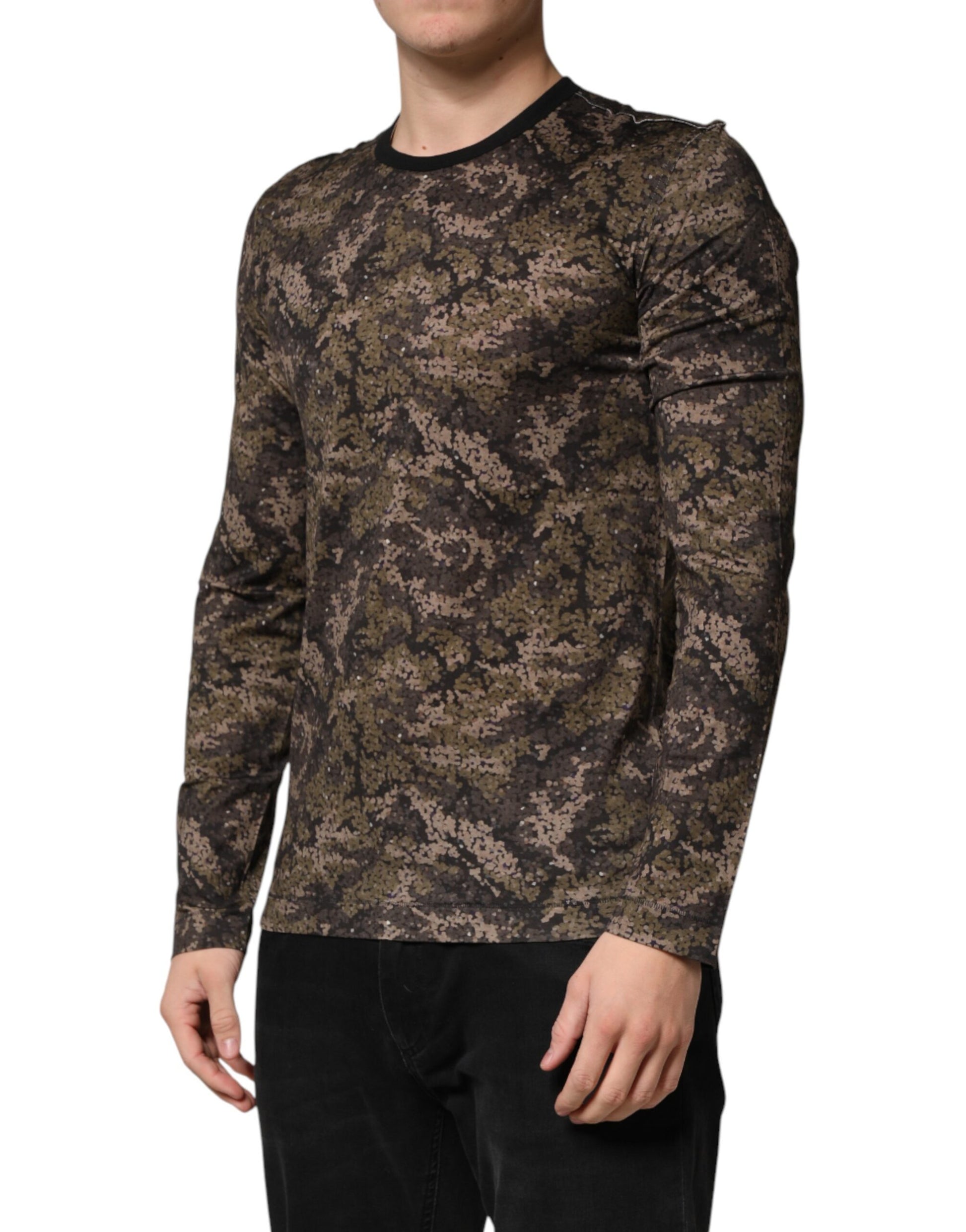 Dolce & Gabbana Multicolor Long Sleeve T-Shirt for Men detail view